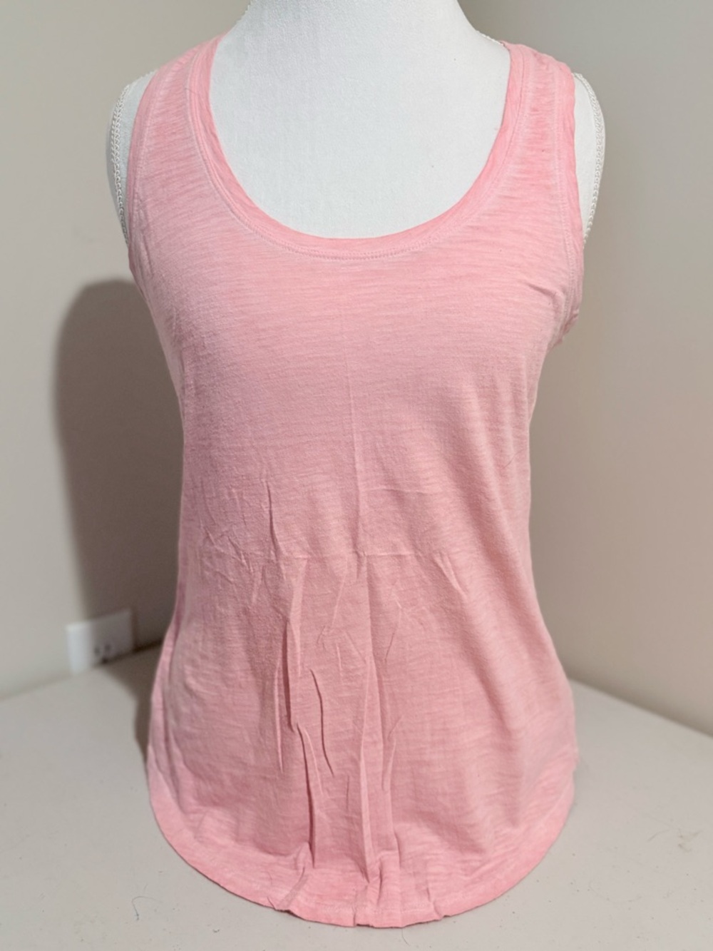 Express Light Pink Scoop Neck Tank Top